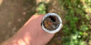old iron pipe